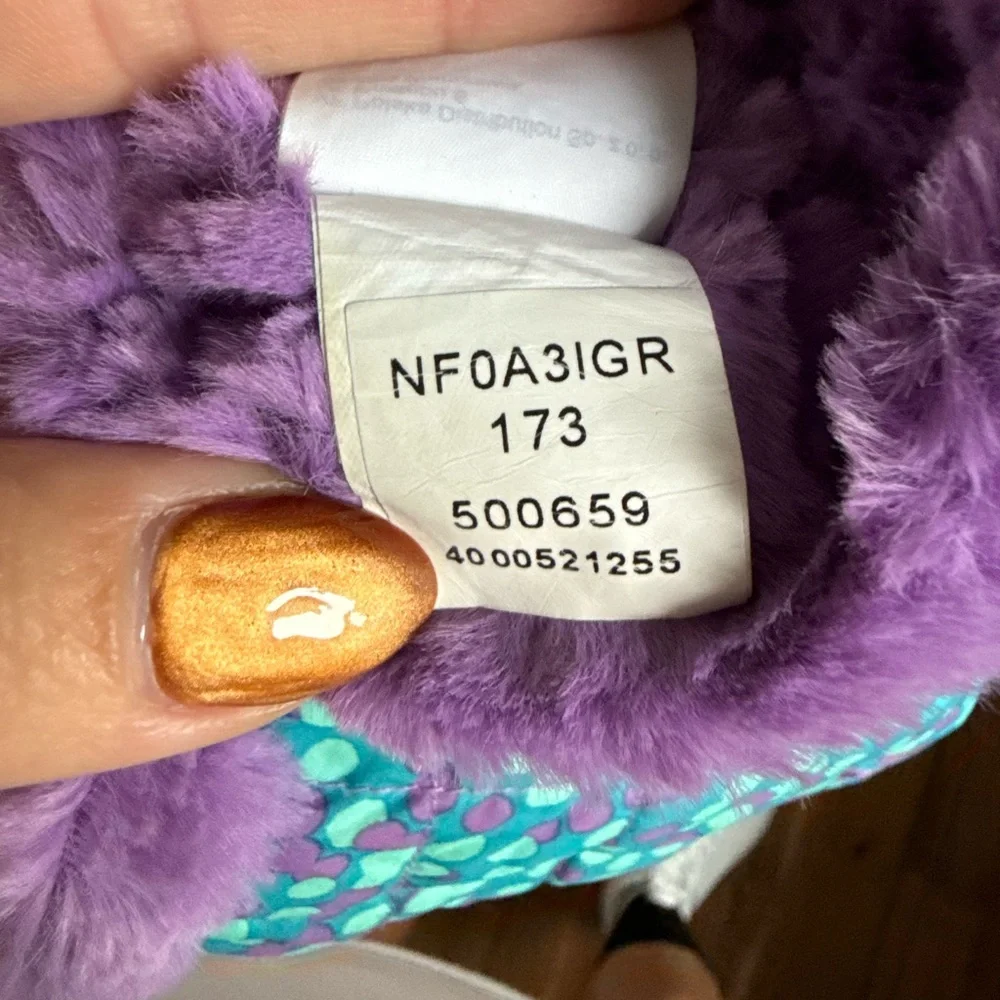 The North Face Mossbud Swirl Fleece Lined Water Resistant Gloves girls sz: Med